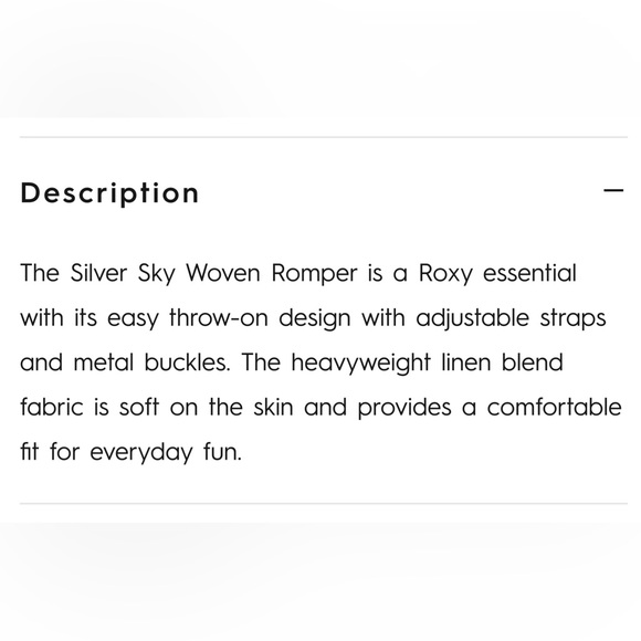 NWT Roxy Silver Sky Woven Romper - Picture 10 of 10